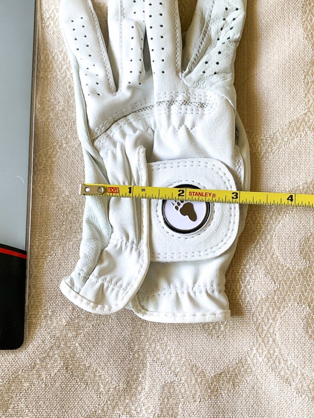 Titleist Women's Golf Glove Left Hand Sz L White Leather Country Club Bear Creek - Picture 11 of 13